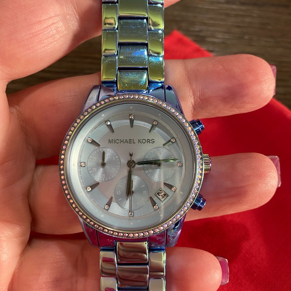 Michael Kors mermaid colored watch